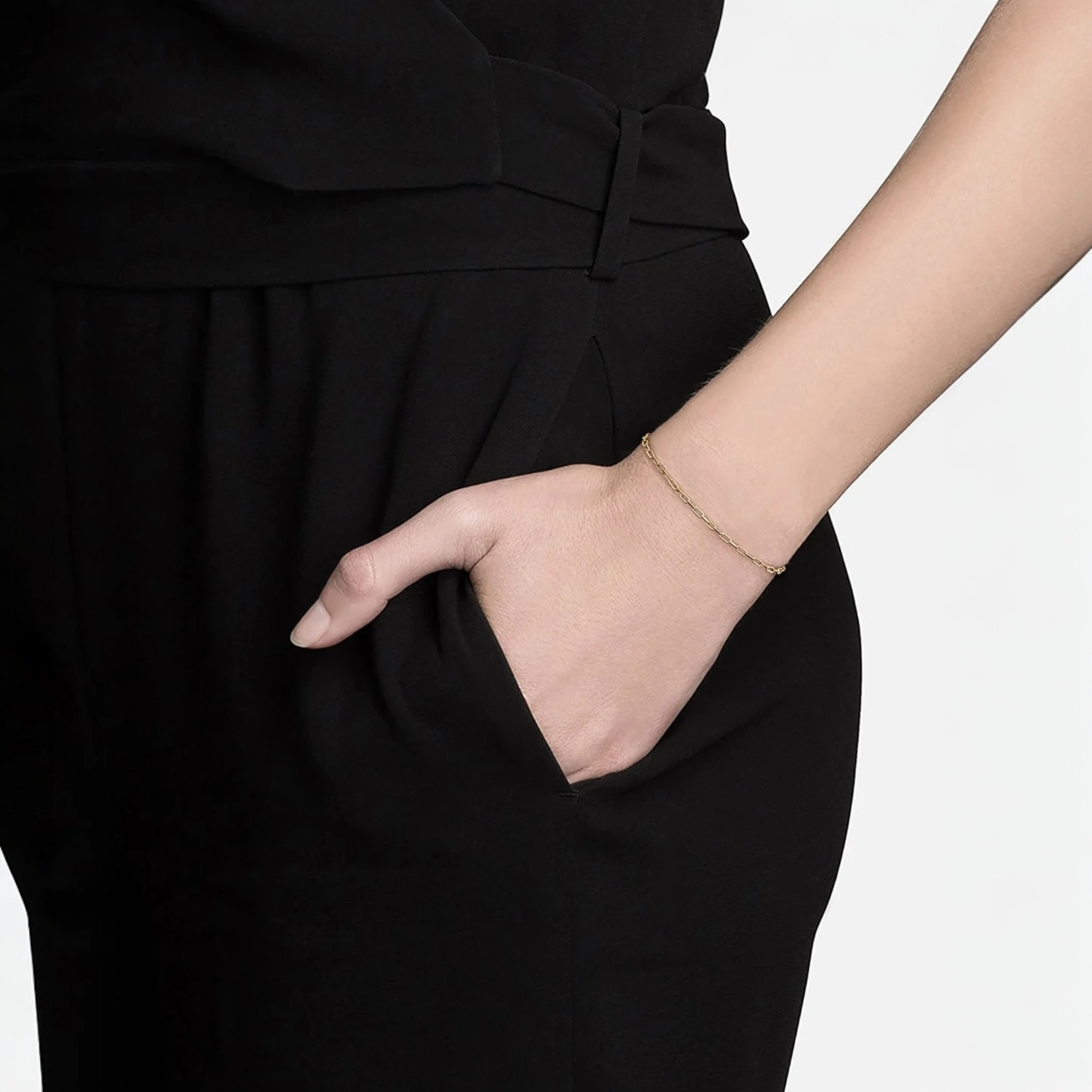 2,5mm paperclip link bracelet